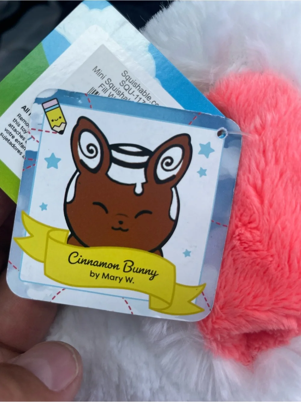 Mini Squishable Cinnabunny Plush Stuffed Animal Food Cinnamon Bunny Roll NWT